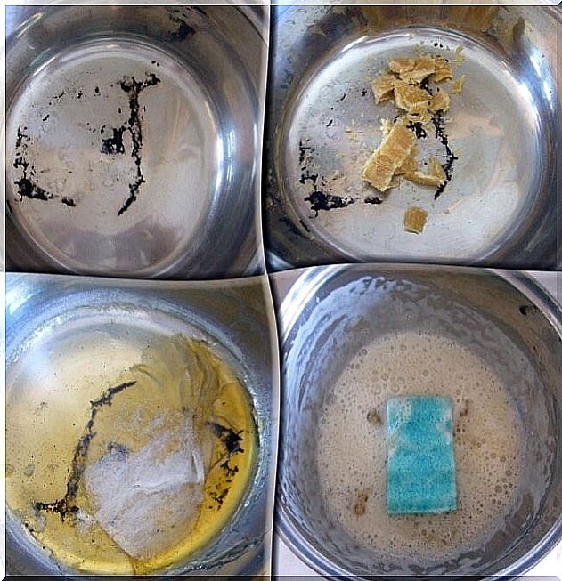 Trick to clean burned pots