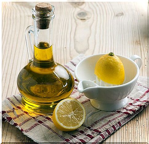 olive oil and lemon