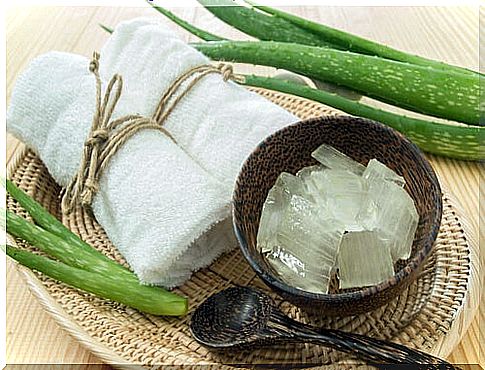 Aloe vera to smooth facial blemishes