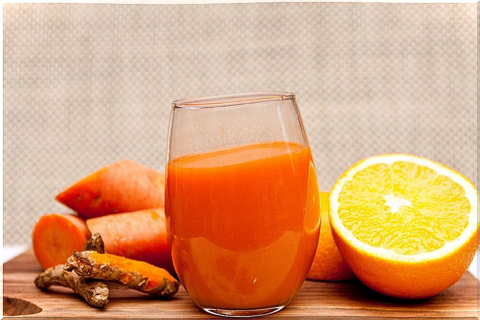 Orange and ginger juice