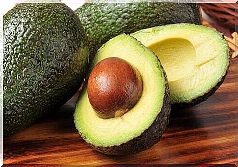 Avocado for a vegetarian snack