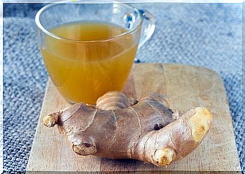 Ginger infusion for the feet