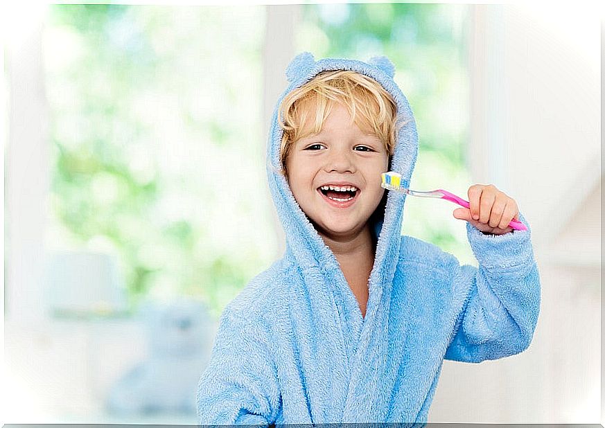 Oral hygiene in children