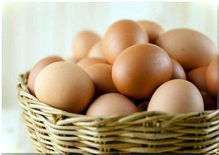 Eggs are a great source of protein.